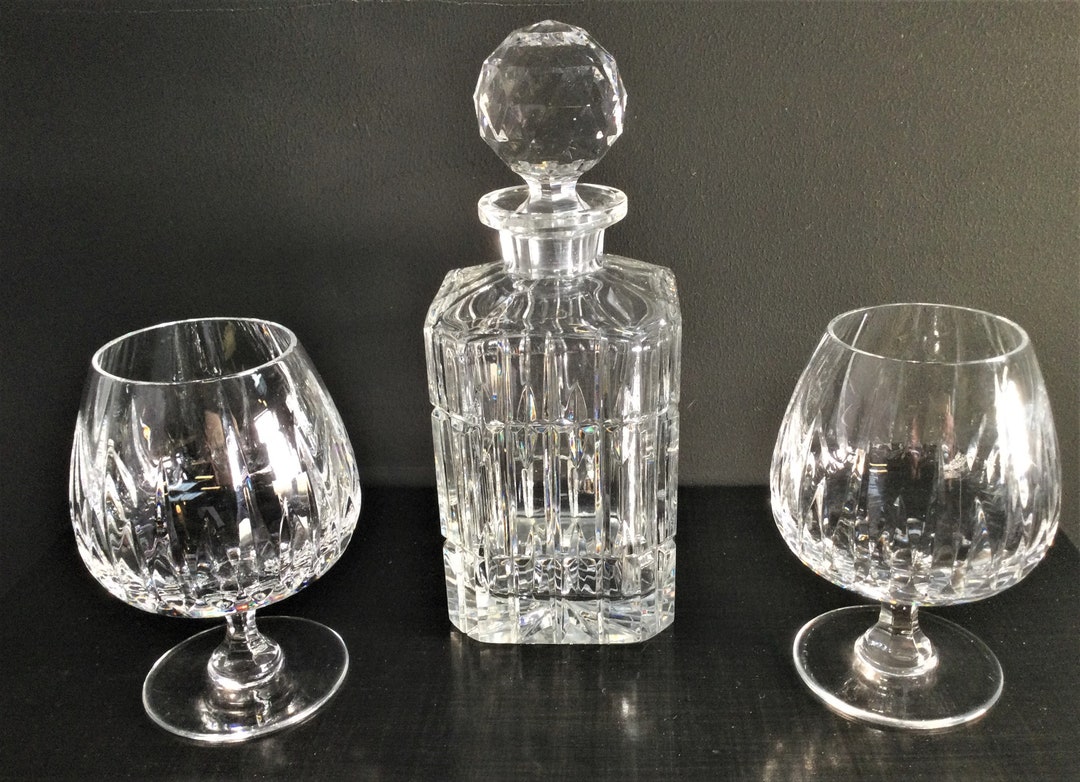 Mikasa Crystal Barware Arctic Lights Brandy Glasses / Snifters Pair