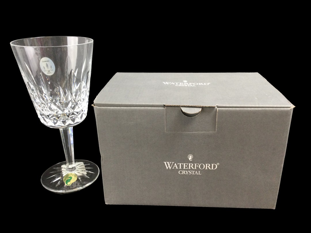 Waterford Crystal Barware Lismore Water Goblet Set of 4 Like New