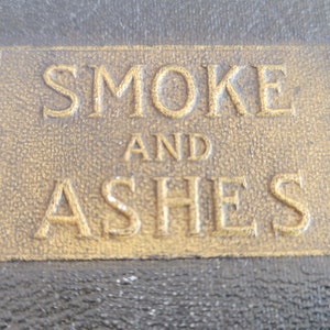 Smoke And Ashes Book ~ Stash Storage For Cigarettes Matches ~ A. Flame ~ 1920s Philip V Spinner & Co Chicago ~ Novelty Tobacciana Book