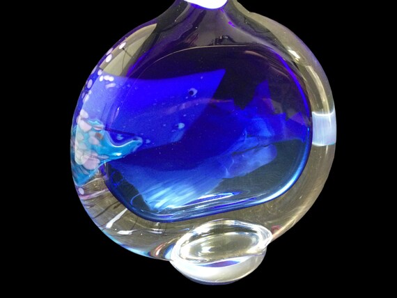 Murano Glass Perfume Bottle w Stopper ~ 10 1/2" I… - image 6