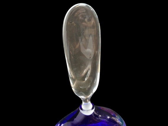 Murano Glass Perfume Bottle w Stopper ~ 10 1/2" I… - image 9