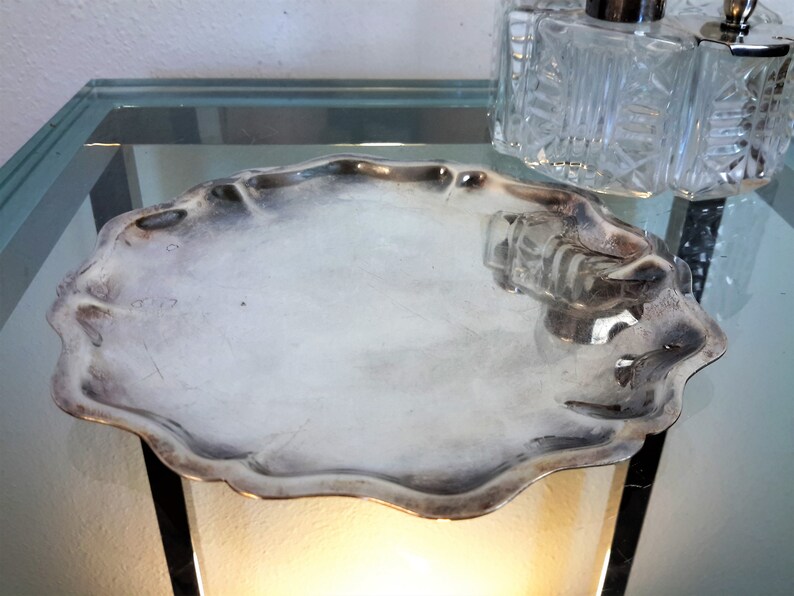 Italian Lead Crystal Cruet Set & Tray / 5 Piece Set / Lead Etsy