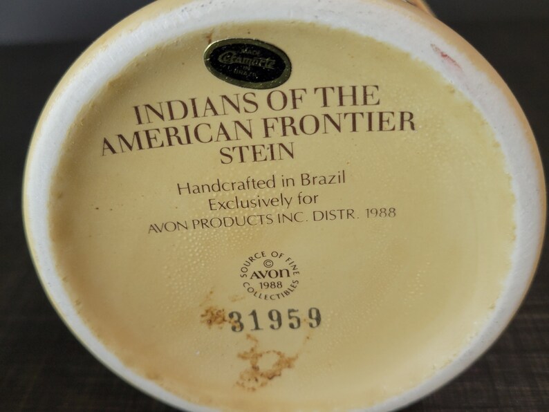 Collectible Beer Stein Indians of the American Frontier ~ Unused Avon Beer Stein in Original Box ~ Native American Art ~ VintageSouthwest image 9