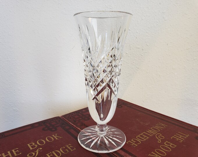 Waterford Crystal Vase Ashbourne Cut / Footed Crystal Vase / Etsy