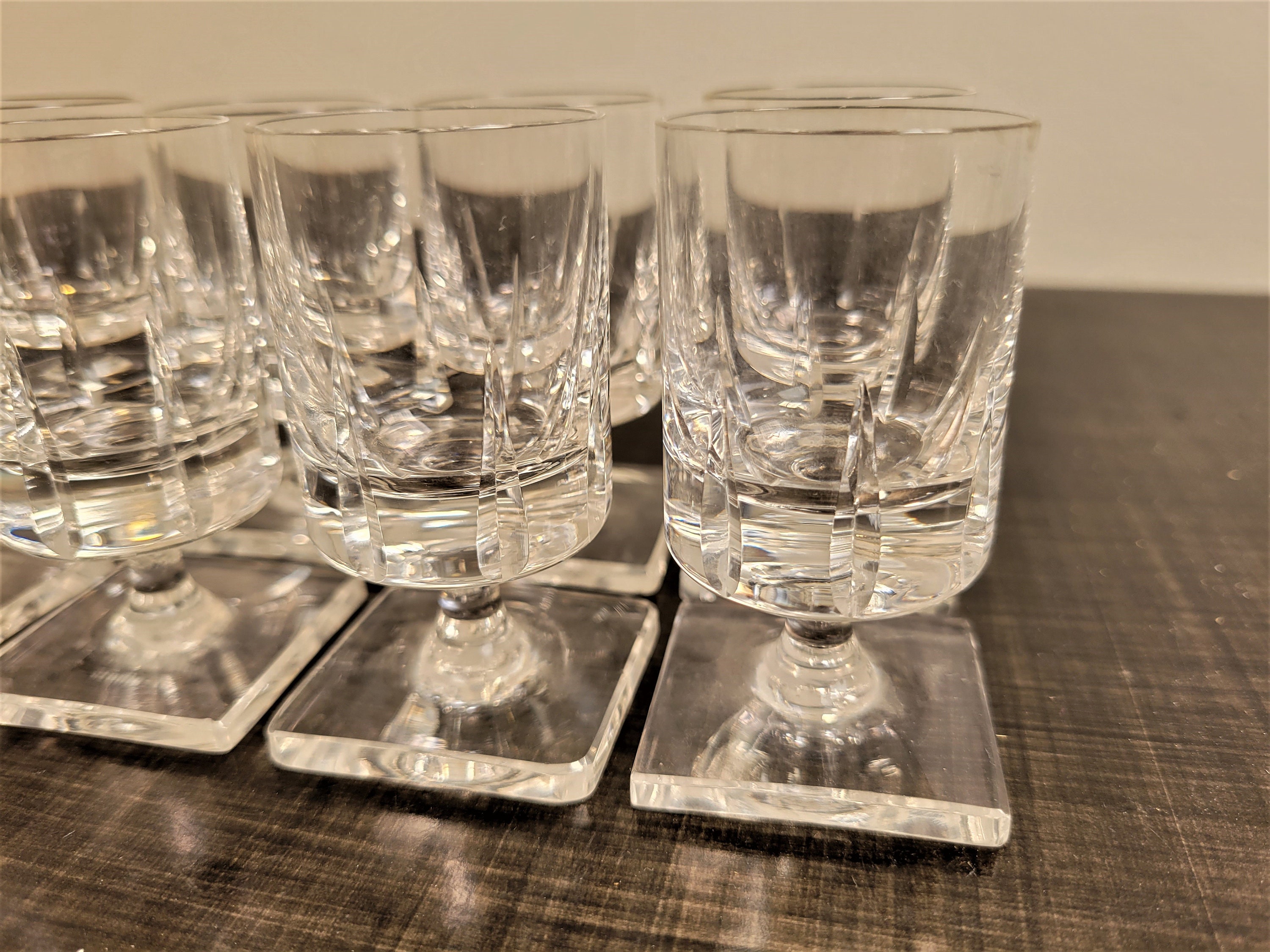 Rosenthal Crystal Studio Line Cordial Shot Glass Set of 8 / Etsy