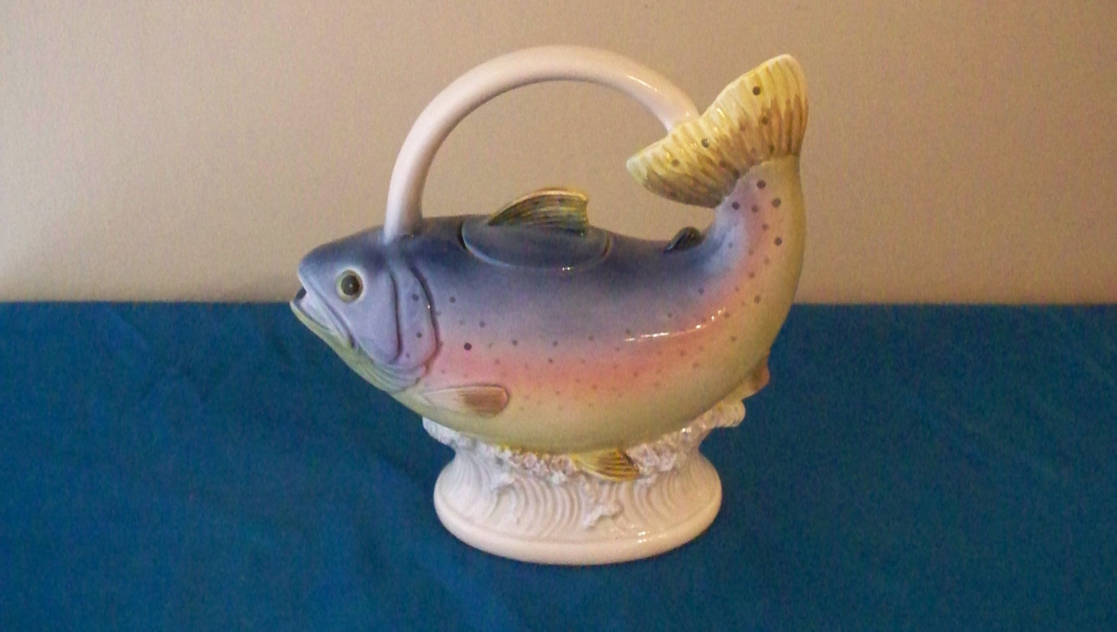 Eddie Bauer Trout Fish Teapot Made In Japan Porcelain Cabin Etsy