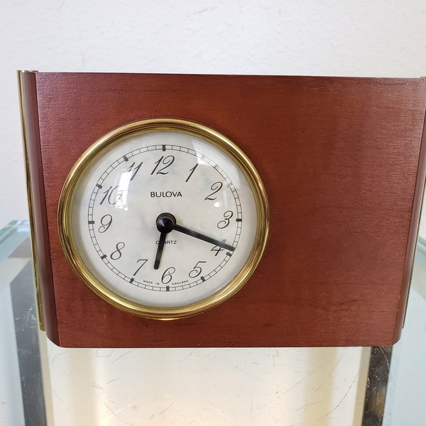 Bulova Desk Clock Made in Germany Etsy