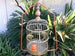 Antique Bird Cage ~ Cast Iron Stand Painted Orange ~ French Gilt Brass Cage ~  Stands 67' Tall ~ Boho Decor ~ Vintagesouthwest 