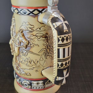 Collectible Beer Stein Indians of the American Frontier ~ Unused Avon Beer Stein in Original Box ~ Native American Art ~ VintageSouthwest image 7