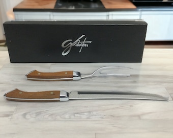 Towle Silversmith Carving Set in Original Goldwater's Dept Store Box ~ Vintage Knife & Fork Meat Carving Set ~ Rare Vintage Dept Store Set