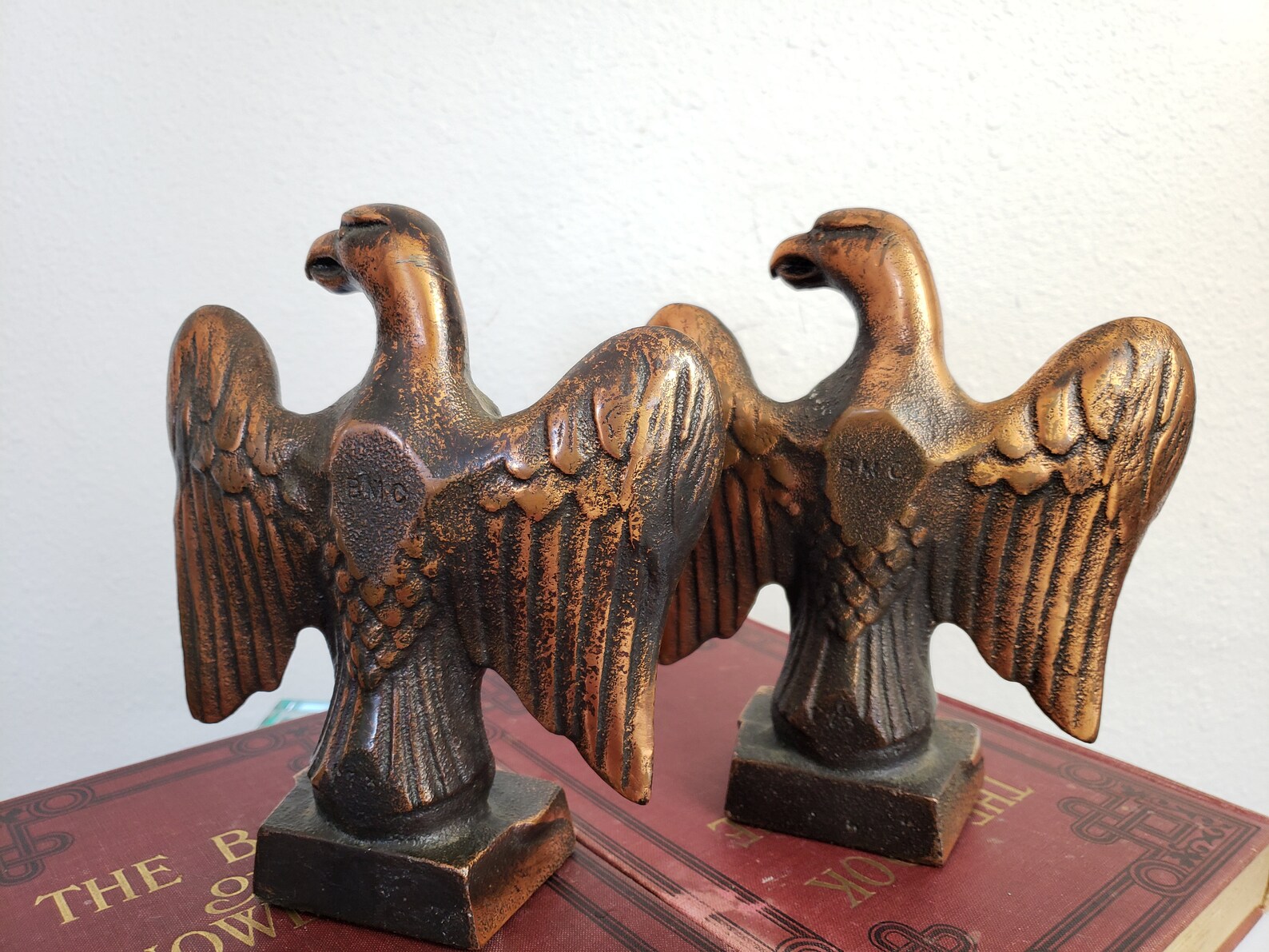Cast Iron Eagle Bookends Copper Finish / American Eagle / Etsy
