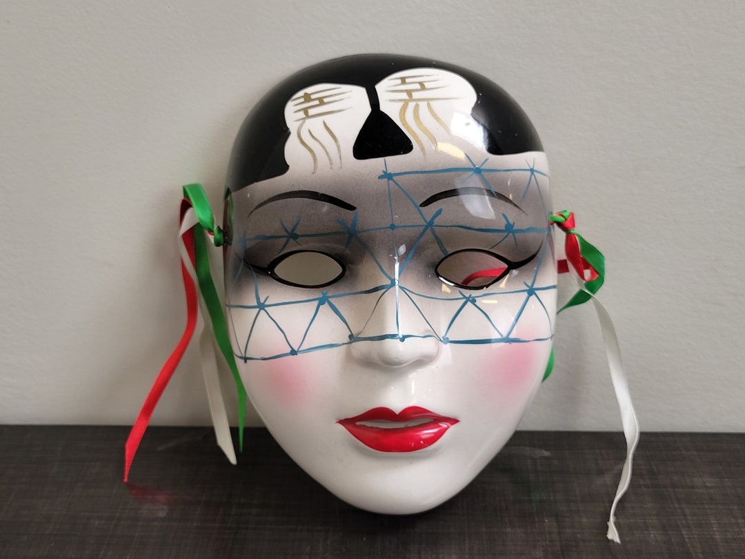 Style Decorative Mask / Vintage Mask With Ribbons / Etsy