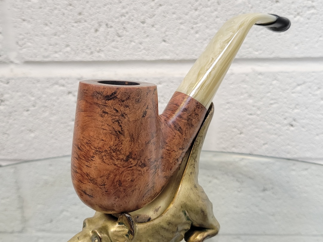 JM Boswell Jumbo Deep Bend Tobacco Smoking Pipe Handcrafted Luxury Pipe