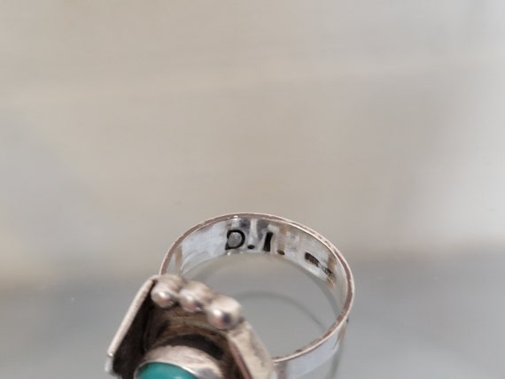 Raymond Bitosi Turquoise Ring ~  Handcrafted Nava… - image 7