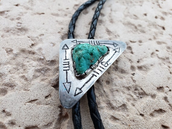Native American Turquoise Bolo Tie Don 