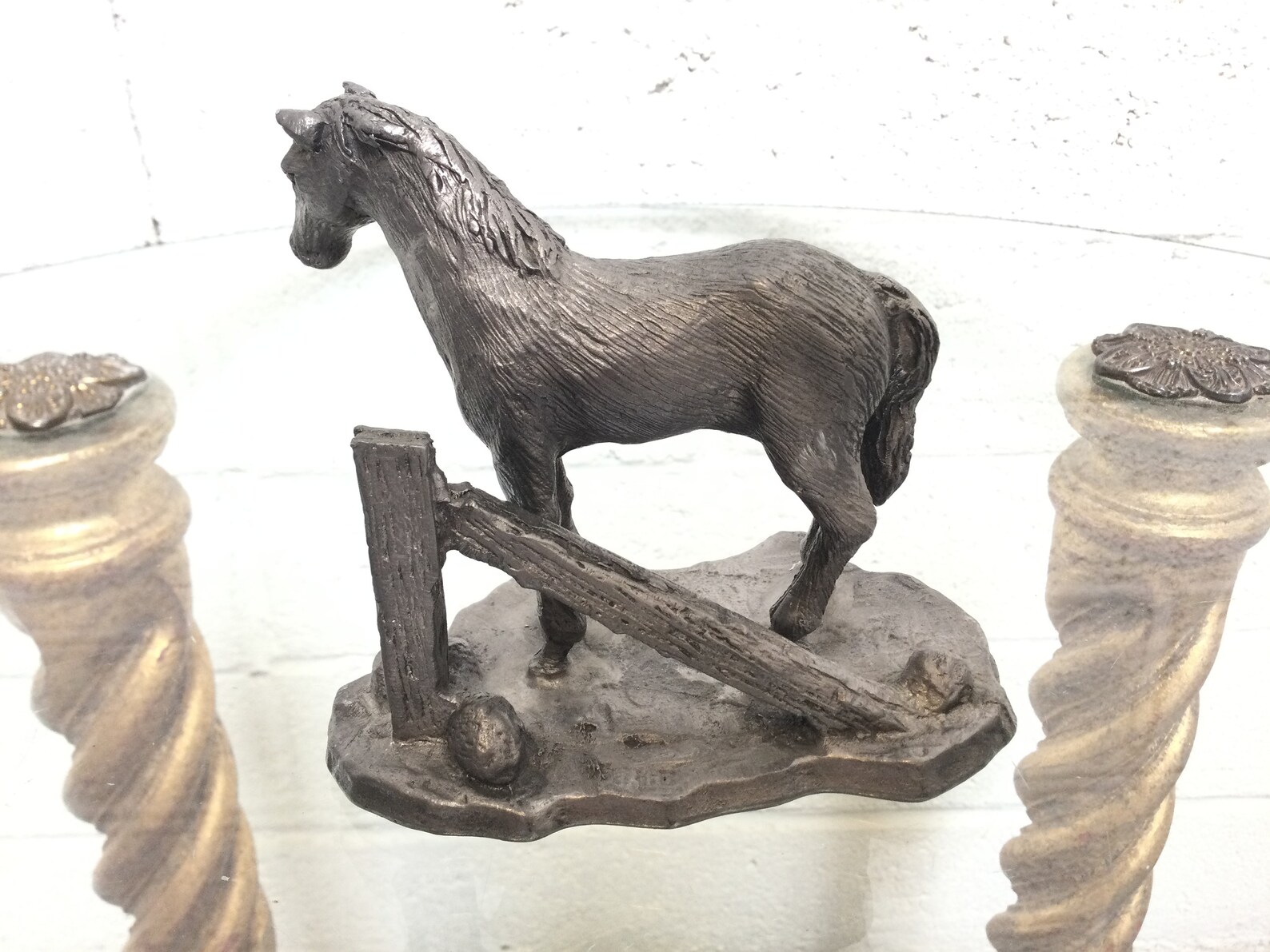 Vintage Pewter Horse Sculpture Handcrafted USA Hallmarked Etsy