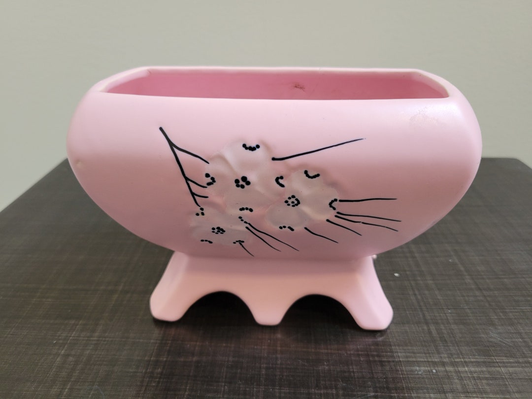 Mccoy Pottery Pink Planter / Mid Century Pottery / Dogwood Etsy