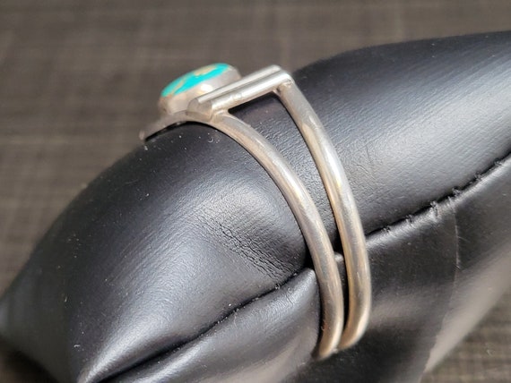 Navajo Crafted Turquoise Sterling Cuff Bracelet ~… - image 6