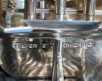 Japanese Silver Treasure Ship by Takehiko ~ Vintage 10