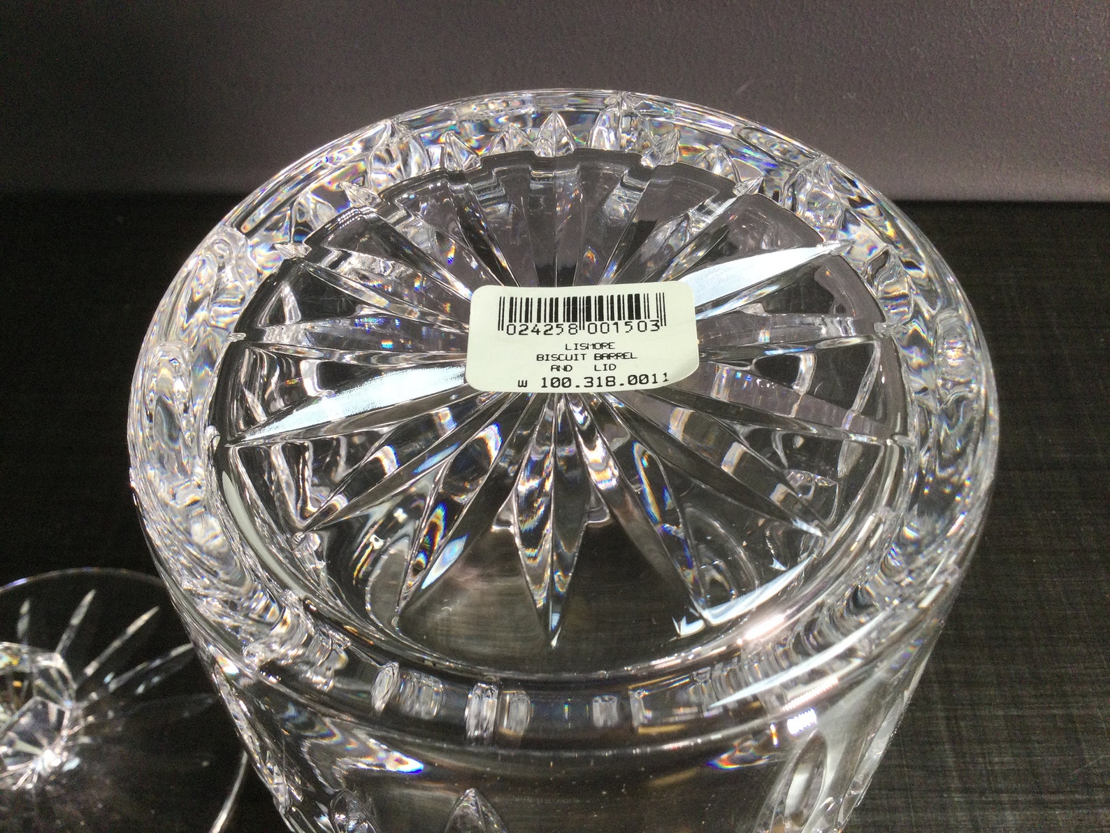 Waterford Crystal Biscuit Barrel & Lid Like New in Original Etsy