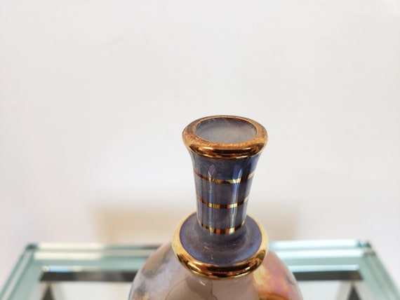 Blown Glass Perfume Bottle Kaleidoscope Multi Col… - image 6