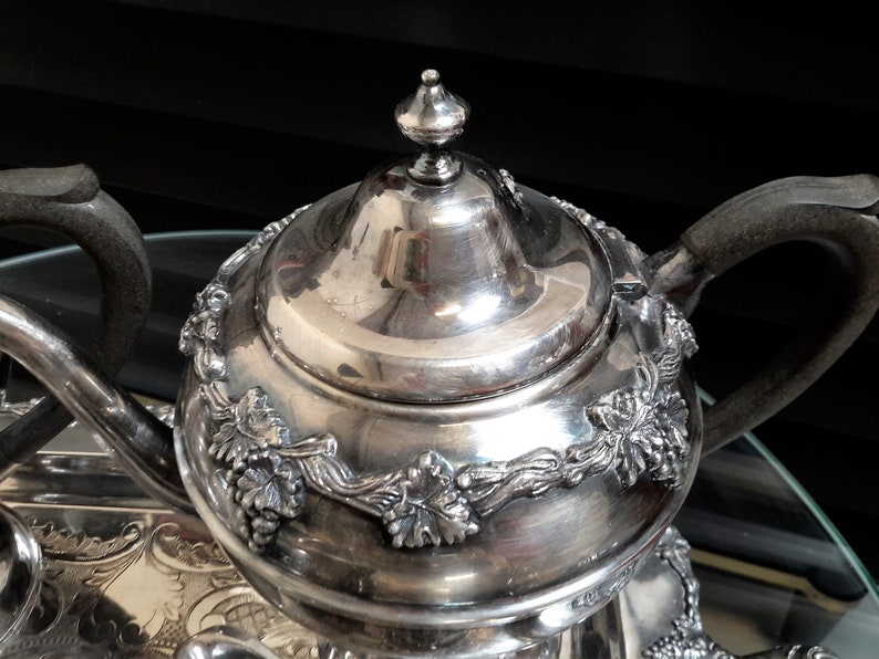 Old English Reproduction Tea/Coffee Service Set With Tray / Etsy