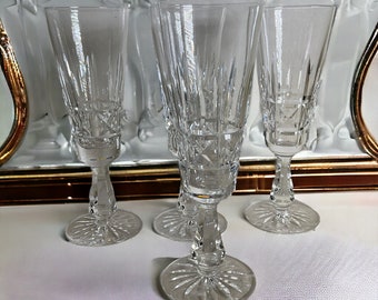 Waterford Crystal Barware Kylemore Fluted Champagne Glasses Set of 4 ~ Vintage Luxury Waterford Barware ~ Champagne Gifts ~ VintageSouthwest