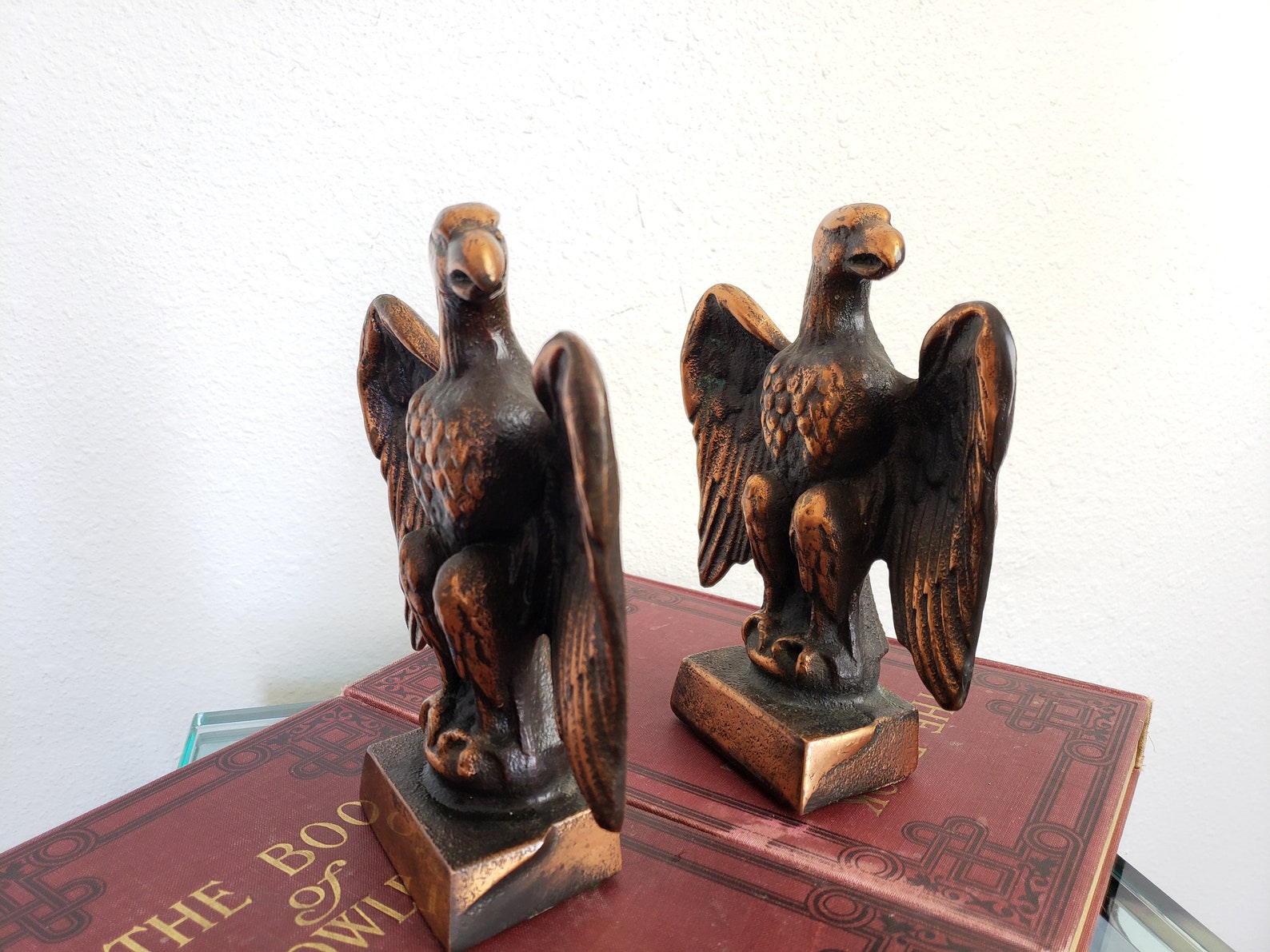 Cast Iron Eagle Bookends Copper Finish / American Eagle / Etsy