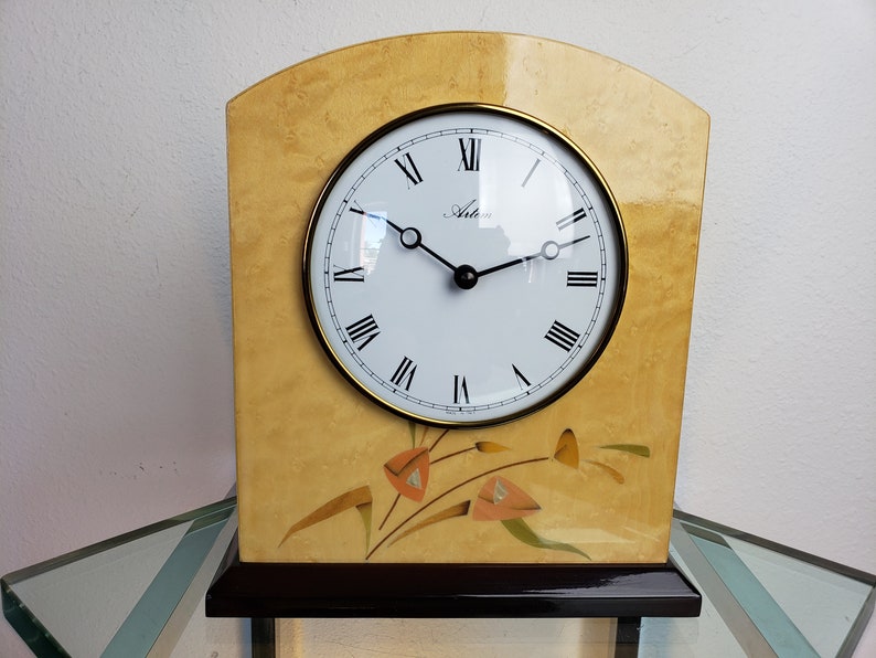 Italian Marquetry Sorento Clock / Inlaid Wood / Artem Italclox - Etsy