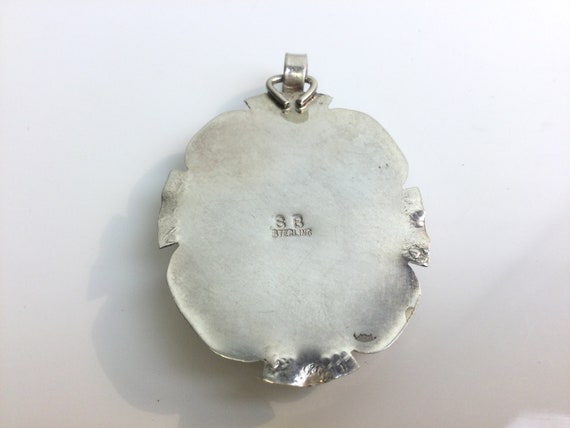 Artisan Signed "SB" Sterling Silver & Leopard Ski… - image 6