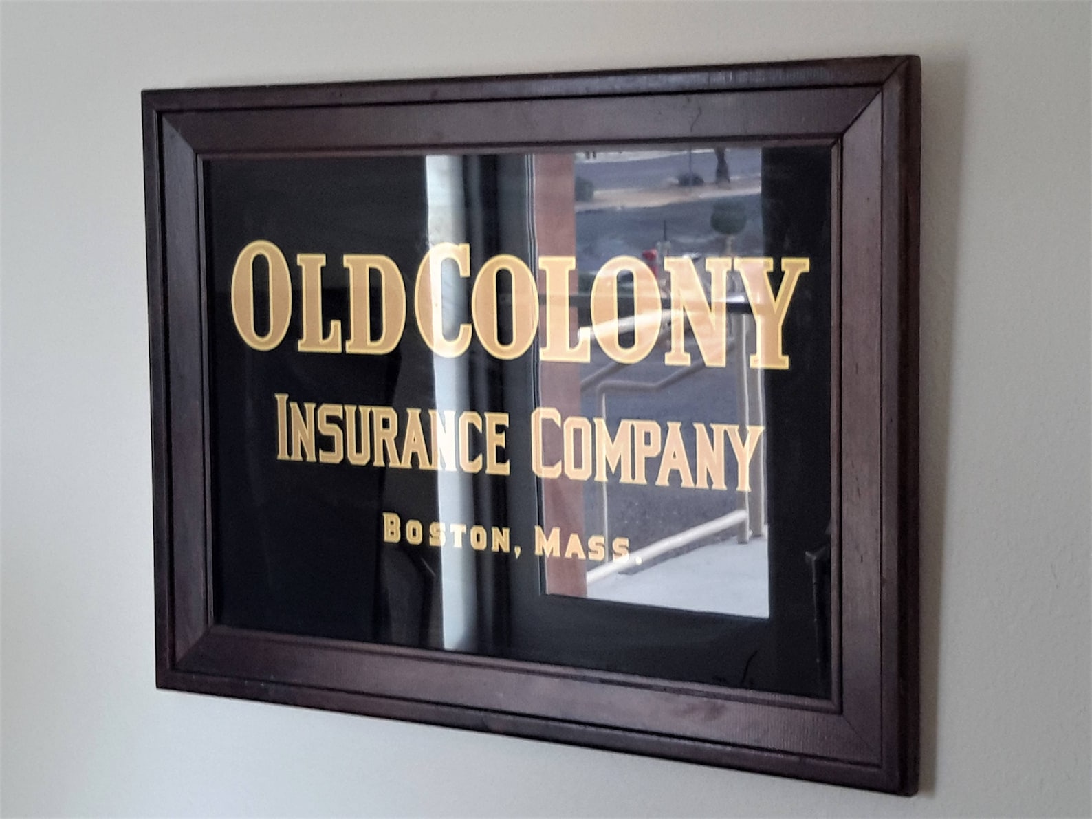 Vintage Advertising Sign Old Colony Insurance Company Vintage Advertising Sign Old Colony Insurance Company