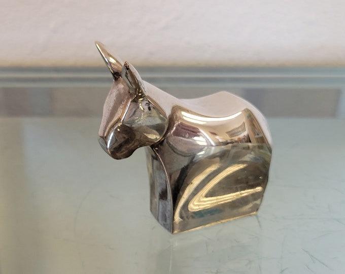 Dansk Silver Donkey Figurine Paperweight / Dansk International Etsy