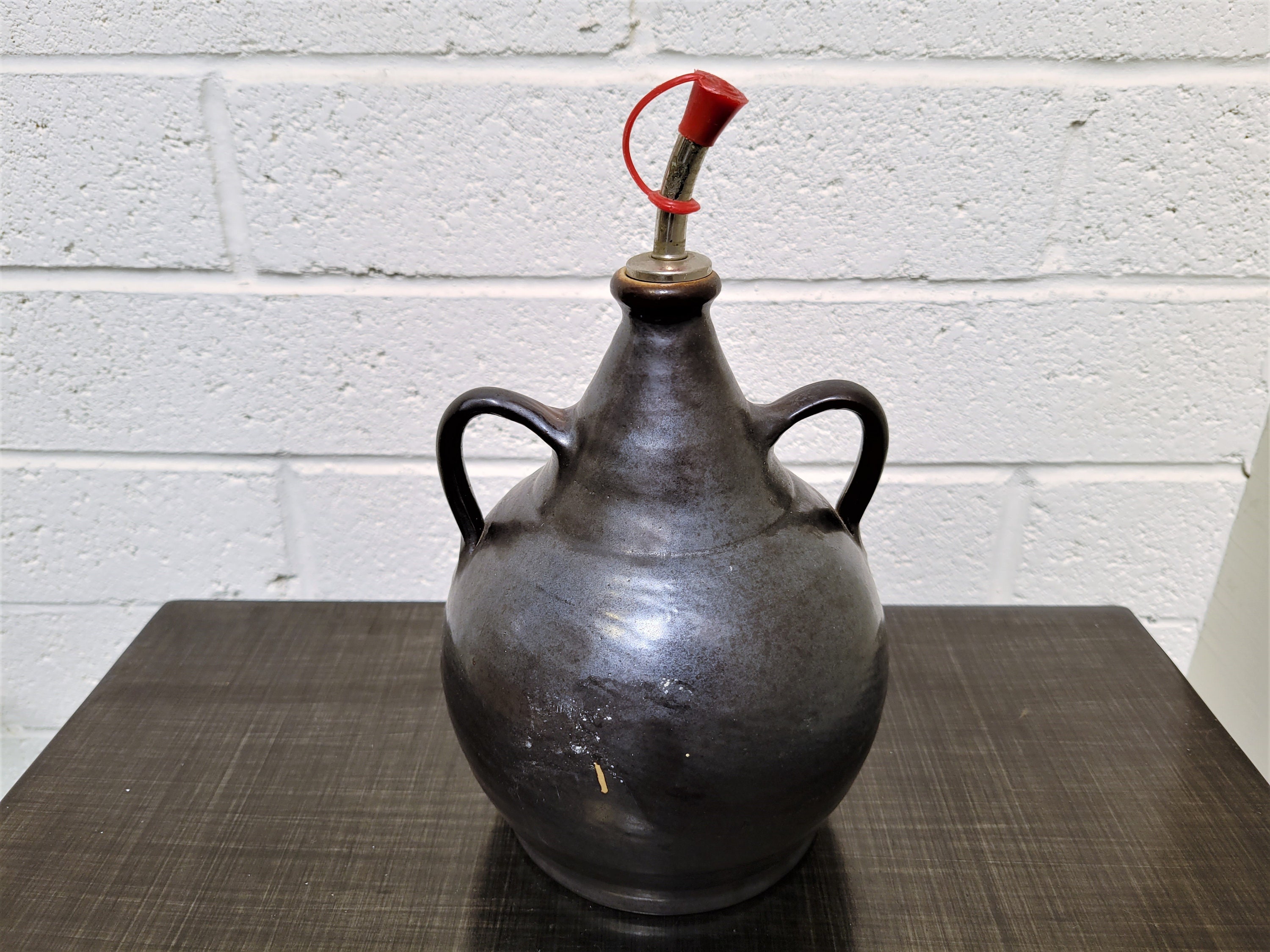 German Wine Decanter With Pour Spout / Dual Handle Stoneware Etsy UK