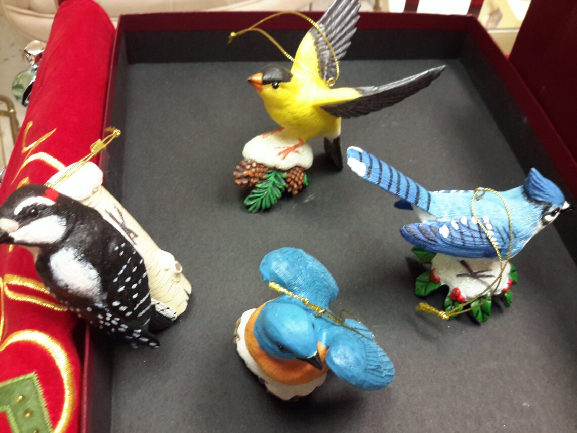 DANBURY MINT SONGBIRD Christmas Ornaments In Original Box Set Etsy