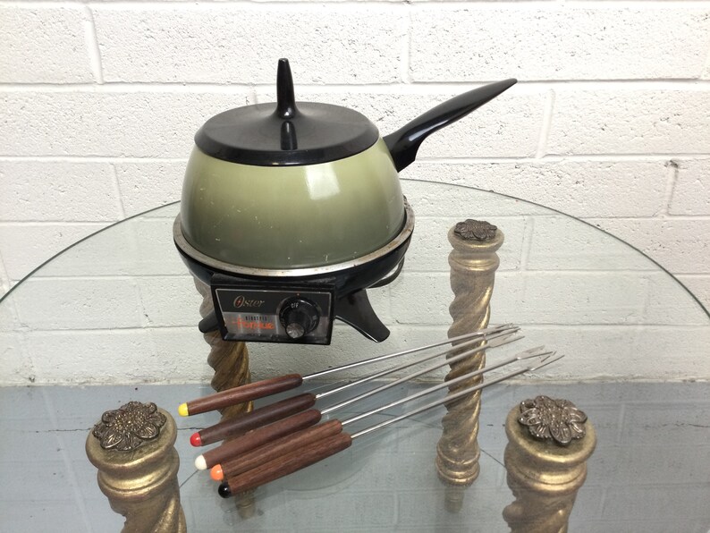Oster Electric Fondue Set Model 682B 7 Piece Fondue Set Etsy