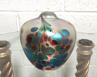 Brian Maytum Art Glass Oil Spot Lamp ~ Vintage Oil Spot Lamp ~ 90s Art Glass Piece ~ Artist Signed & Dated Maytum Studios ~ VintageSouthwest