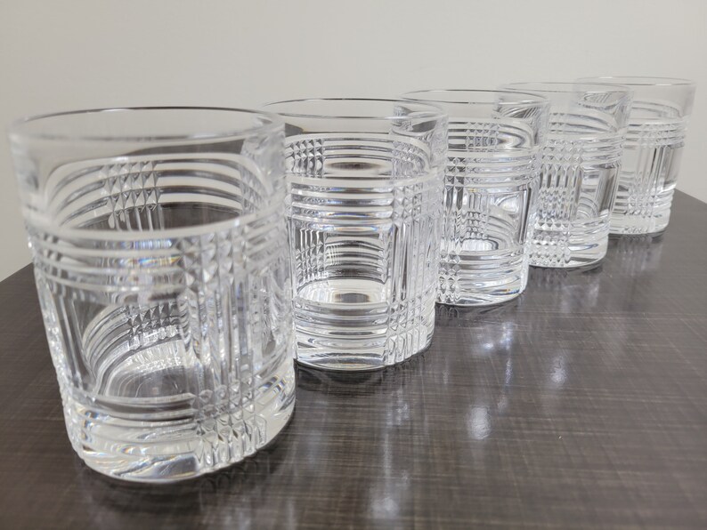 Ralph Lauren Barware / Glen Plaid Double Old Fashioned Glasses Etsy
