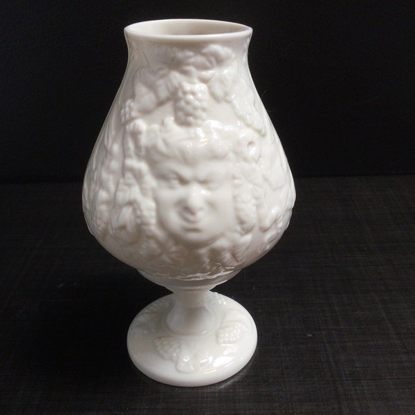 Belleek Fairy Lamp Candle Holder ~ Bacchus Motif God of Wine Pleasure ~ Irish China Made In Ireland ~ Vintagesouthwest