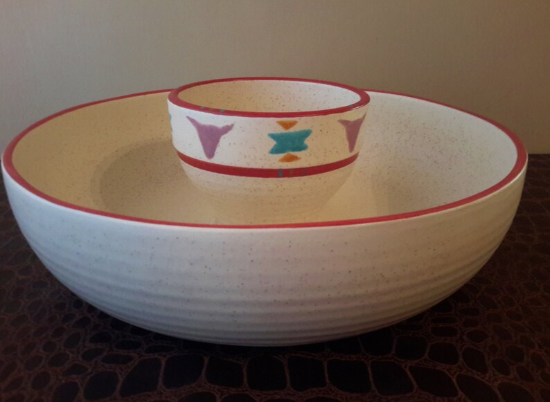 Treasure Craft Chip & Dip Serving Bowl Set / Large 13 Etsy