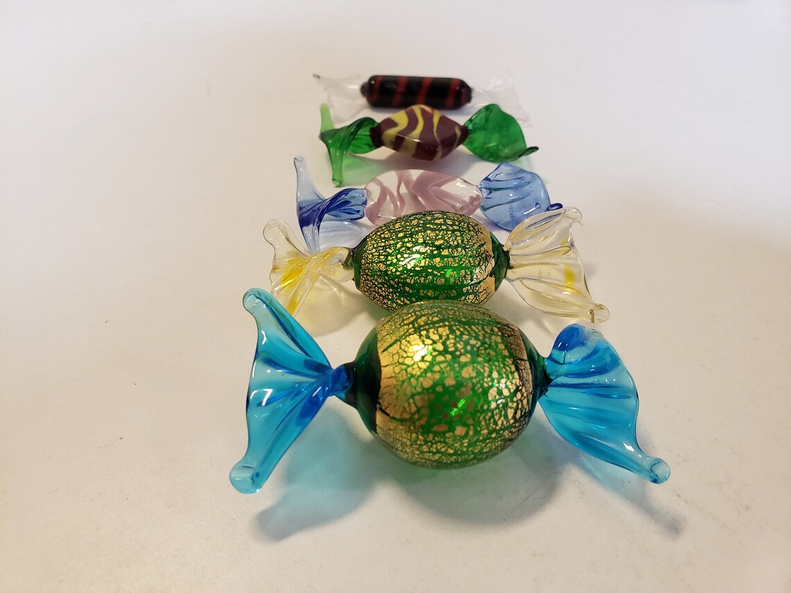 Murano Glass Candy / Set of 5 Glass of Venice Murano Candies / Etsy