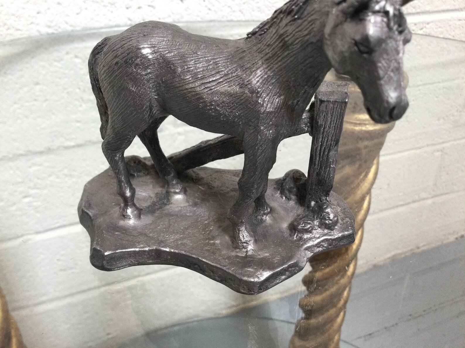 Vintage Pewter Horse Sculpture Handcrafted USA Hallmarked Etsy