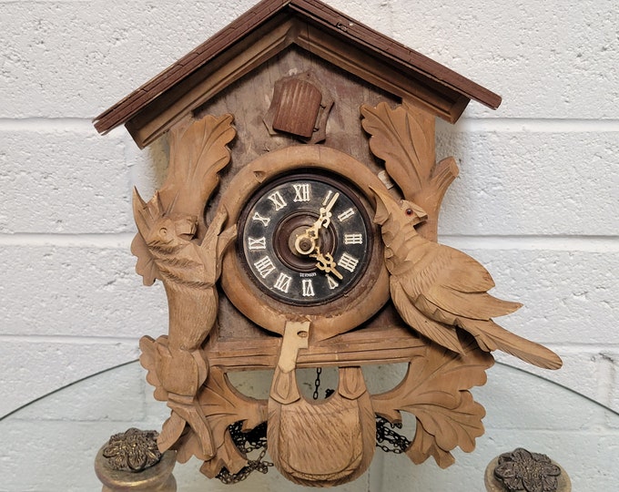 Cuckoo Clock Salvaged Parts E. Schmeckenbecher German Clock Art Crafts
