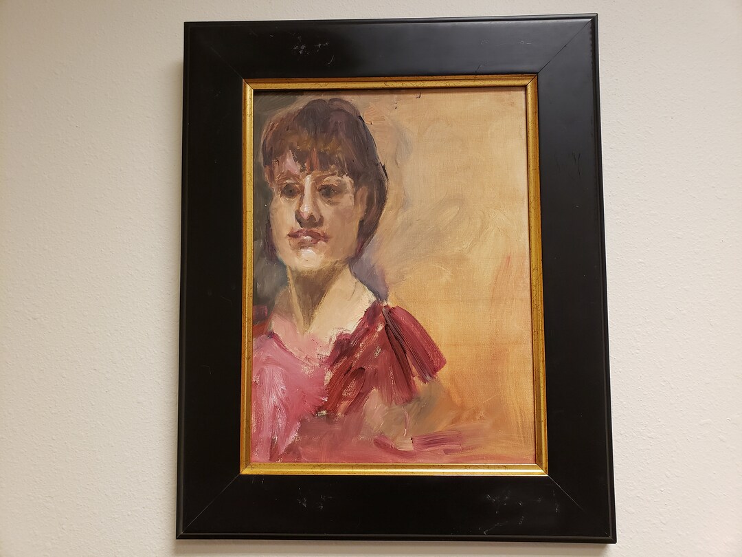 Original Oil on Canvas Painting / Phyllis Hovland / Female Portrait Art ...