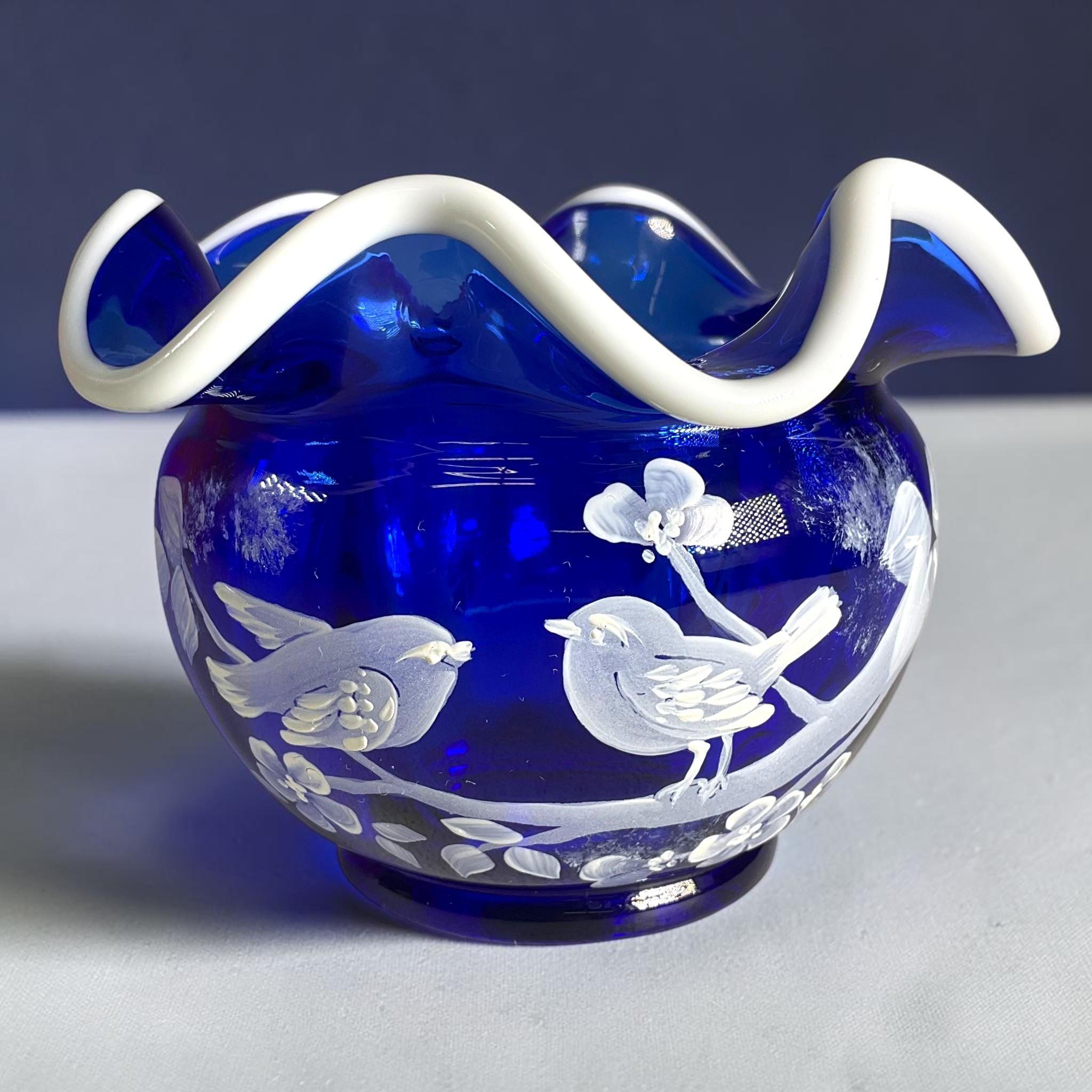 Fenton Blue Crest - Etsy