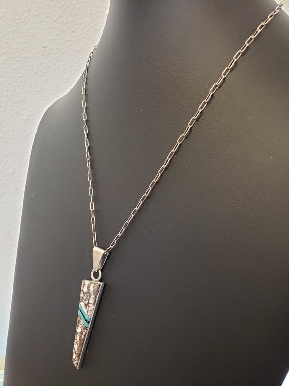 Navajo Necklace / Herb & Veronica Thompson /Sterling … Gem