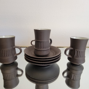 Vintage Dansk Flamestone / Dansk Coffee Set / Jens Quistgaard Design / 8 Piece Set / Dansk Designs Denmark IHQ / 4 Ducks / VintageSouthwest