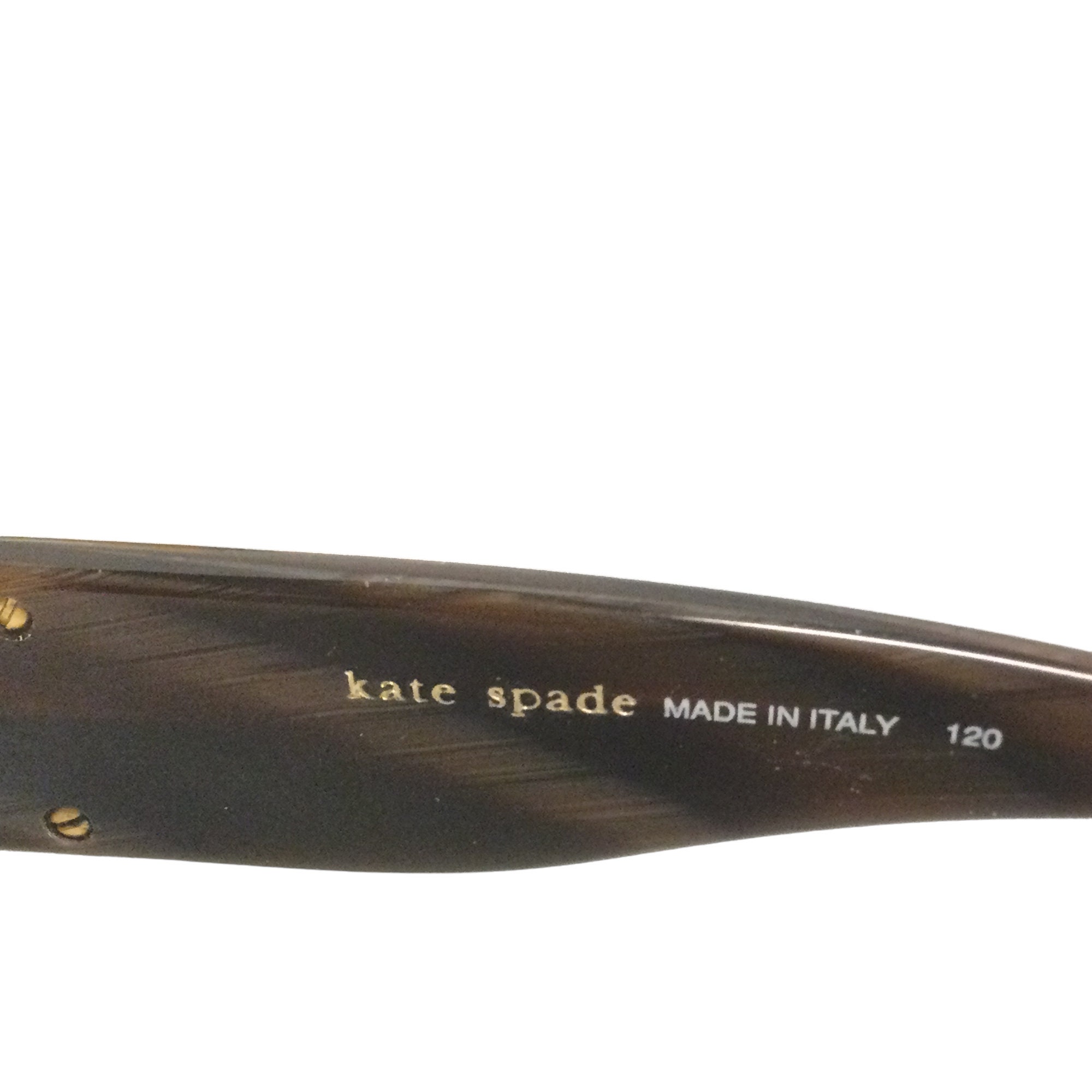 Kate Spade Rhinestone Tortoise Sunglasses With Clam Shell 