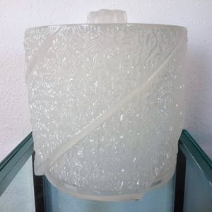 Mid Century Barware Ice Bucket Lucite / Acrylic Glazed Ice / Iceberg Spiral Design / Barware Gifts / Iced Ice Cubes / Vintagesouthwest