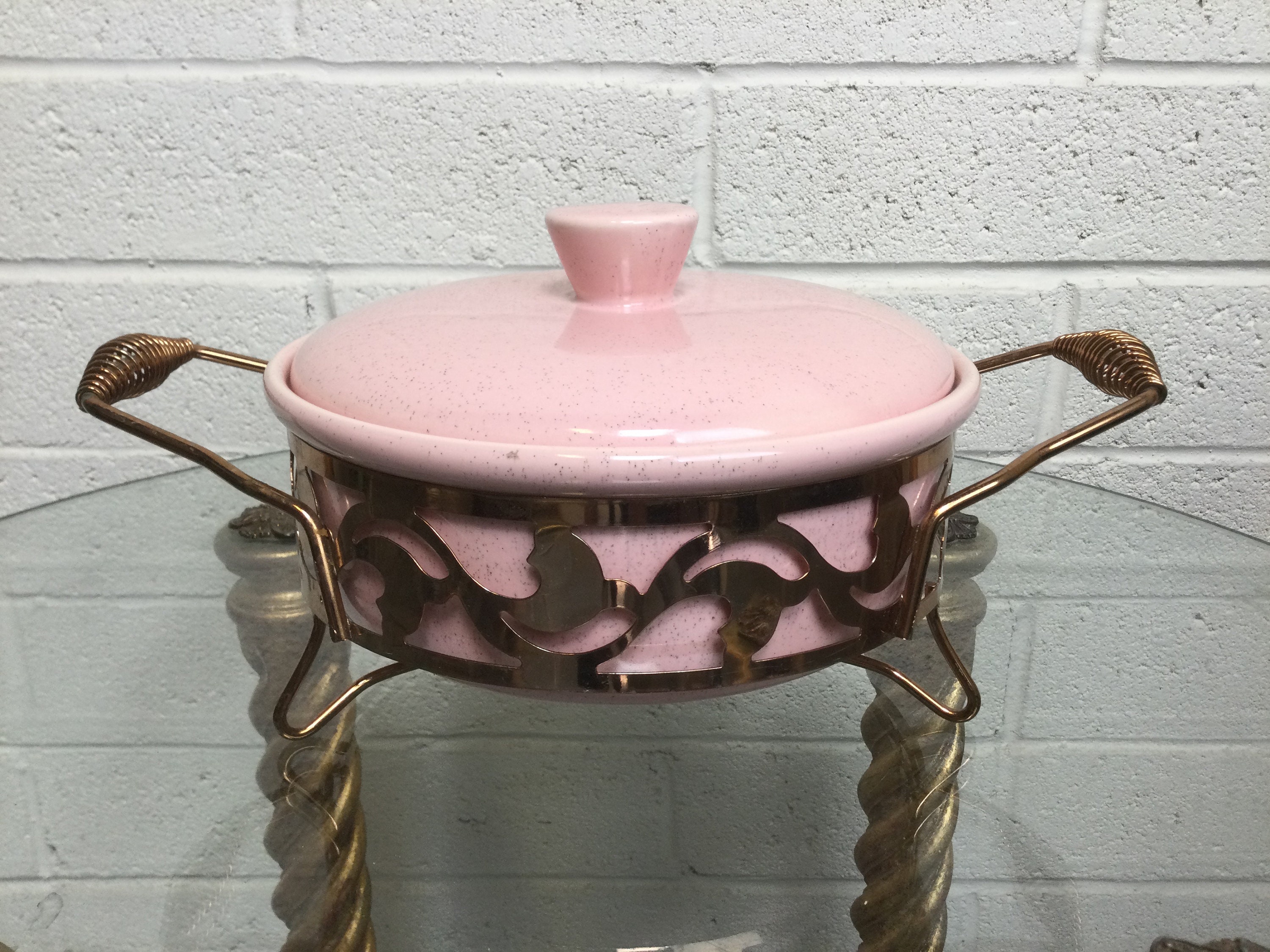 Mid Century Bauer Dishes Modern Hostess Mid-Century Pink Bauer