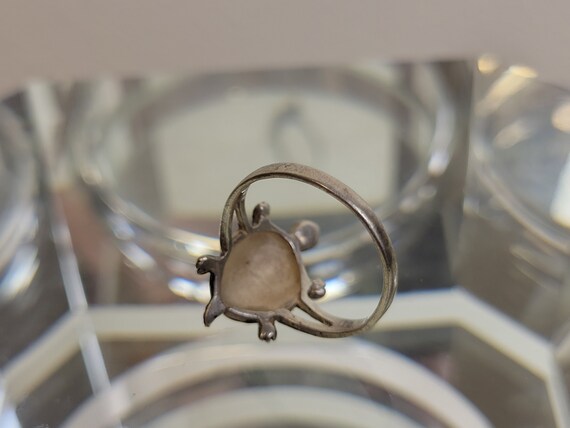 Sterling Silver Turtle Totem Ring - Handcrafted A… - image 6